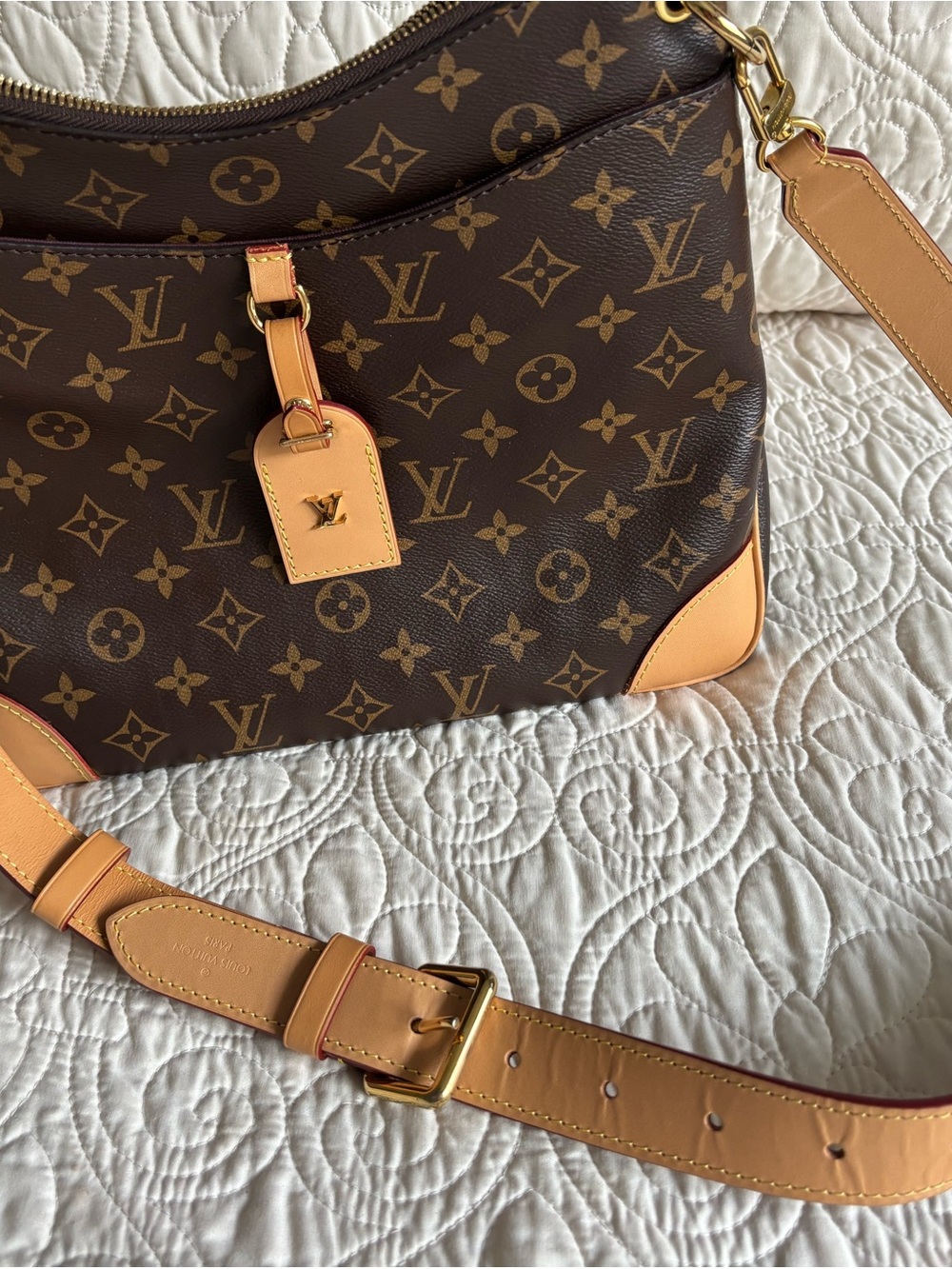 Louis Vuitton Monogram Brown & Natural Leather Shoulder Bag - Picture 2 of 14